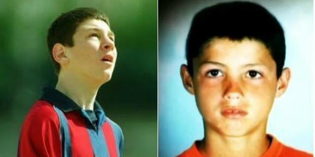 Messi dan Ronaldo saat berusia 14 tahun Copyright: The18.com