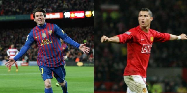 Messi dan Ronaldo saat berusia 24 Tahun Copyright: The18.com
