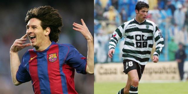 Messi dan Ronaldo saat berusia 17 Tahun Copyright: The18.com