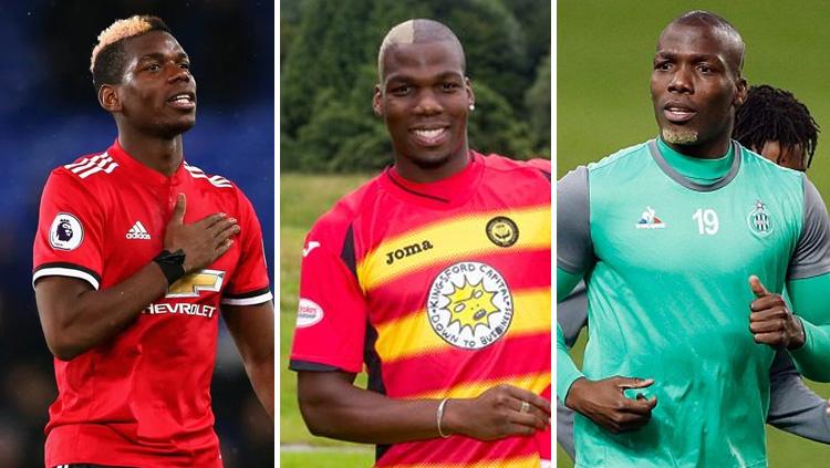Paul Pogba, Mathias Pogba, dan Florentine Pogba.