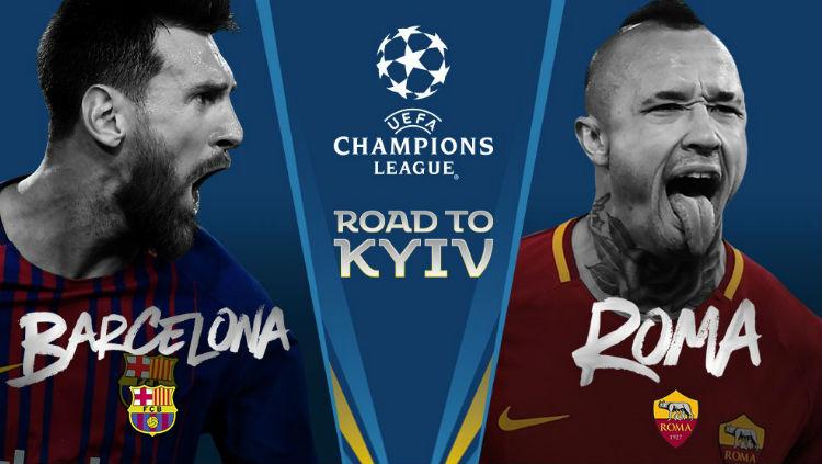 Barcelona vs Roma di babak 8 besar Liga Champions - INDOSPORT