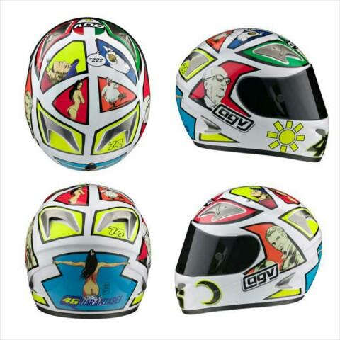 Helm Valentino Rossi GP Italia 2006. Copyright: INDOSPORT