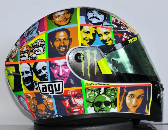 Helm Valentino Rossi GP Amerika Serikat 2010. Copyright: INDOSPORT