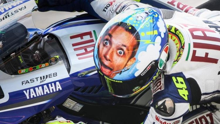 Helm Valentino Rossi GP Italia 2008. Copyright: INDOSPORT