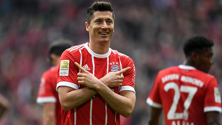 Robert Lewandowski, penyerang Bayern Munchen. Copyright: INDOSPORT