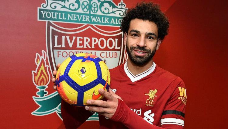Mohamed Salah usai mencetak quattrick - INDOSPORT