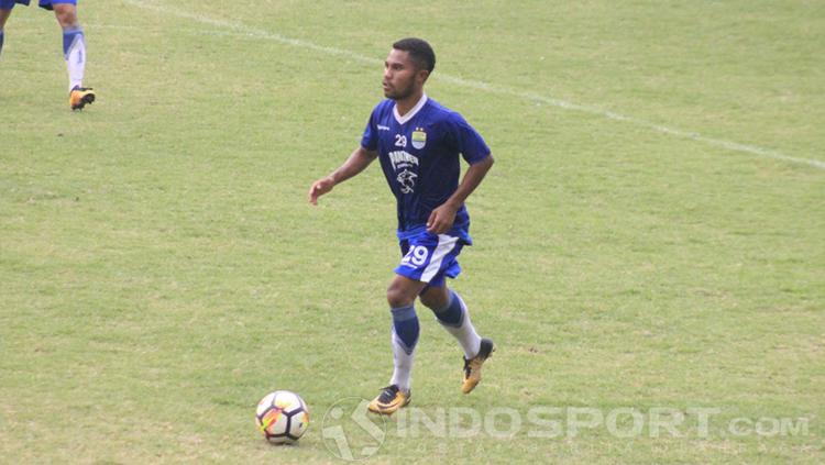 Ardi Idrus, pemain trial Persib Bandung.