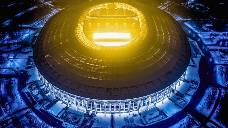 Pemandangan stadion Stadion Luzhniki dari udara. Copyright: fifa.com