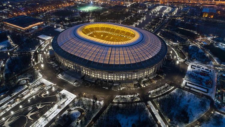 Potret Stadion Luzhniki diambil dari atas. - INDOSPORT