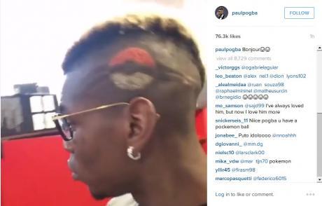 Gaya Rambut Pokemon ala Pogba Copyright: instagram