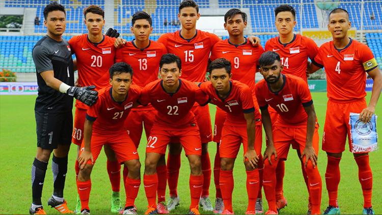 Skuat Timnas Singapura U-23 Copyright: Istimewa