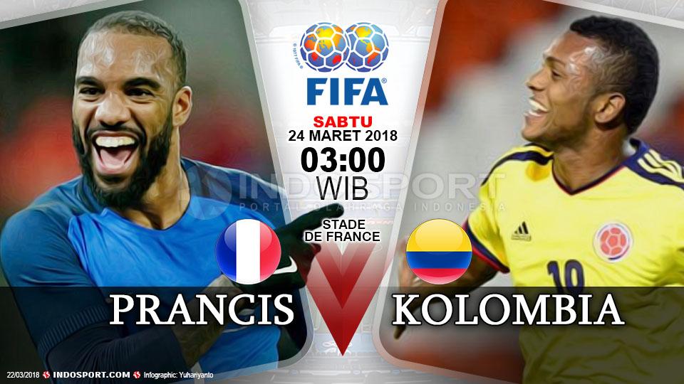 Prediksi Prancis vs Kolombia