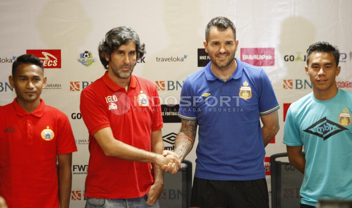 Konferensi Pers Persija dan Bhayangkara FC.