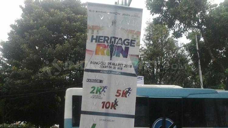 Poster Heritage Run di Kota Tua Jakarta.