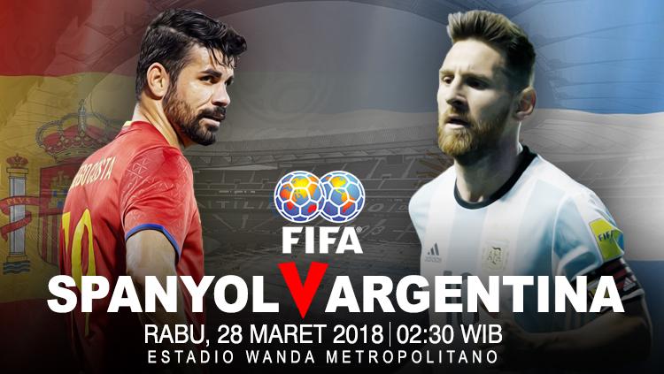Prediksi Spanyol vs Argentina.