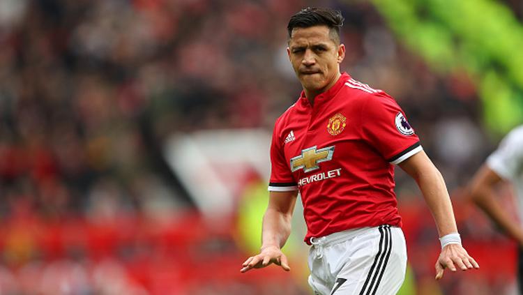 Alexis Sanchez, pemain bintang Man United. Copyright: INDOSPORT