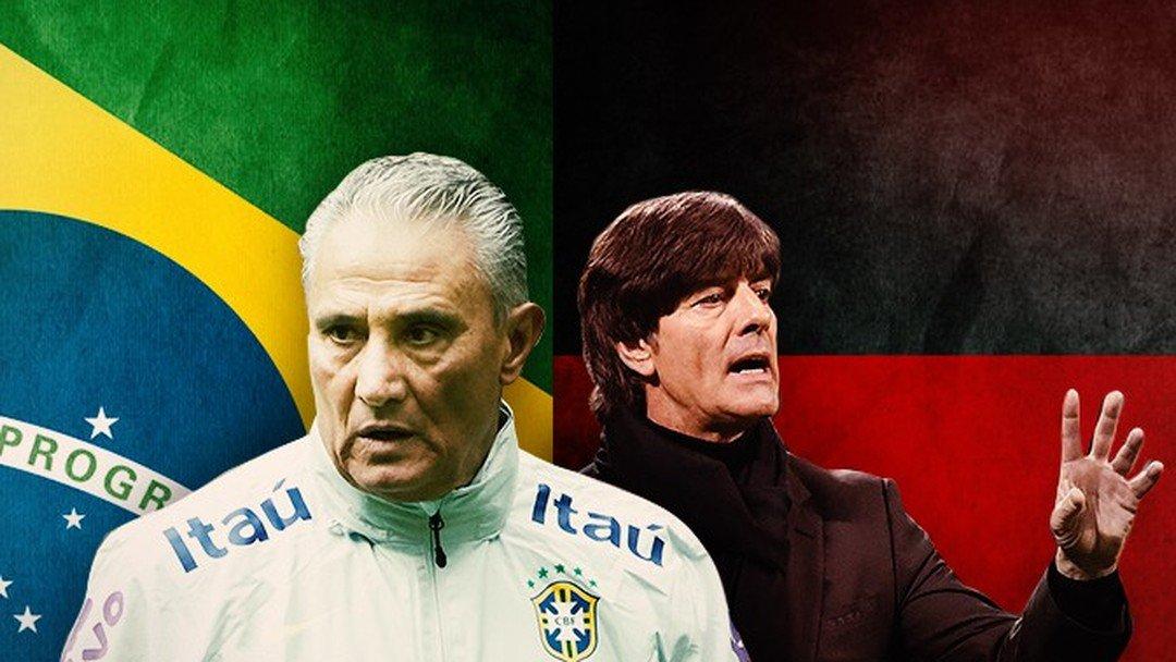 Tite dan Joachim Low. Copyright: Internet.