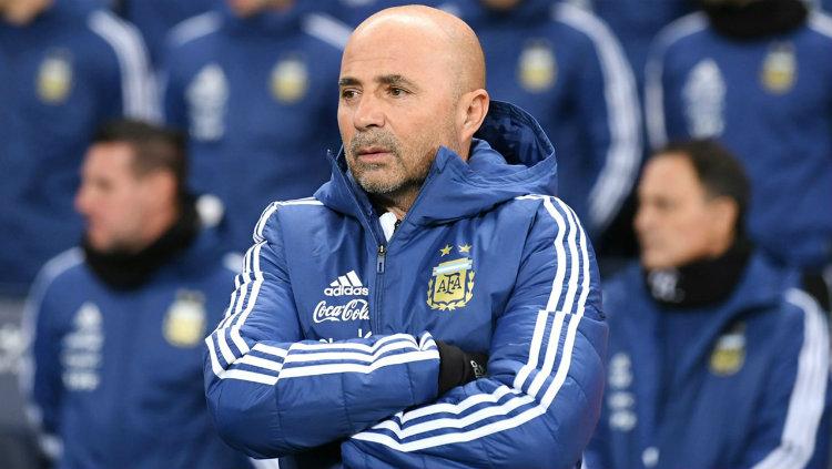 Pelatih Argentina Jorge Sampaoli.