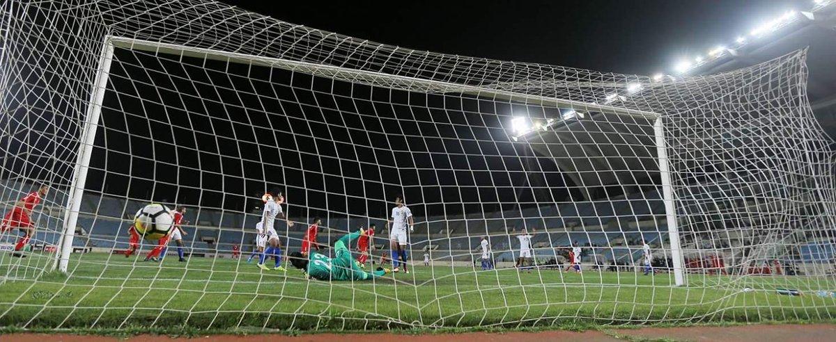 Gol Lebanon di penghujung babak kedua.