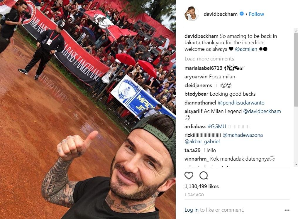 Postingan Instagram David Beckham Copyright: Instagram