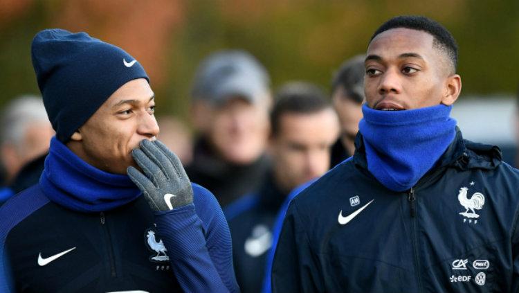 Anthony Martial dan Kylain Mbappe