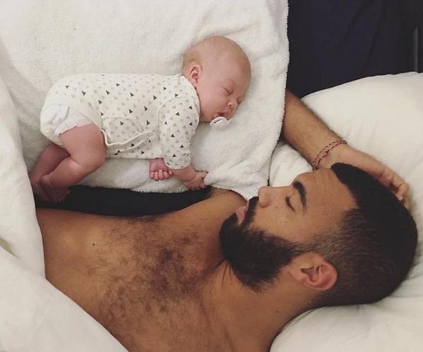 Daley Comvalius dan sang ayah Copyright: instagram@mommyofdaley