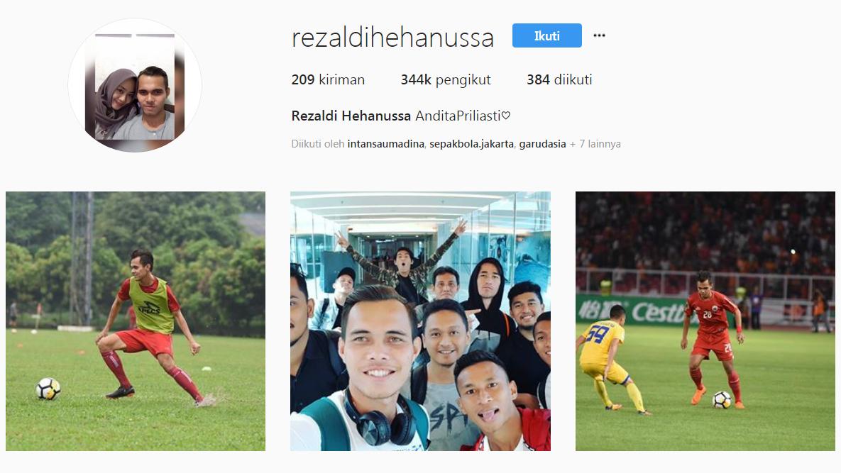 Rezaldi Hehanussa. Copyright: Instagram@Rezaldi Hehanussa