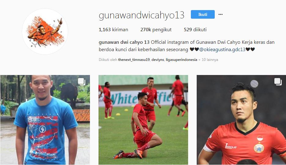 Gunawan Dwi Cahyo Copyright: Instagran@Gunawan Dwi Cahyo