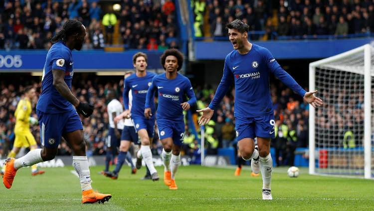 Selebrasi Morata.