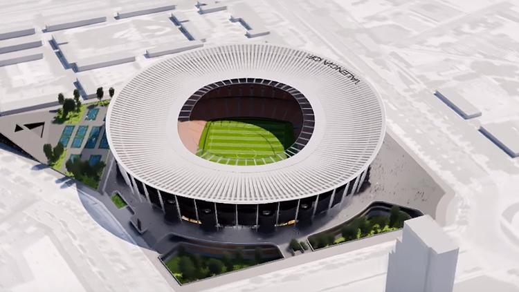 Desain Nou Mestalla kandang Valencia. - INDOSPORT