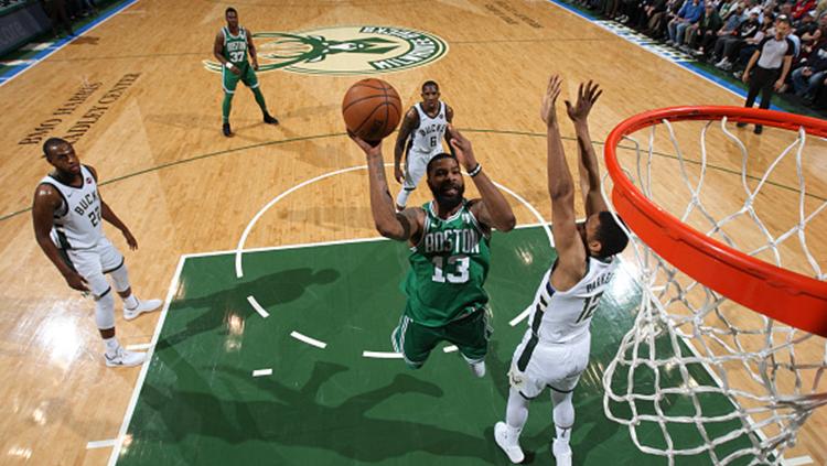 Marcus Morris (nomor 13) merapat ke New York Knicks dari Boston Celtics. - INDOSPORT