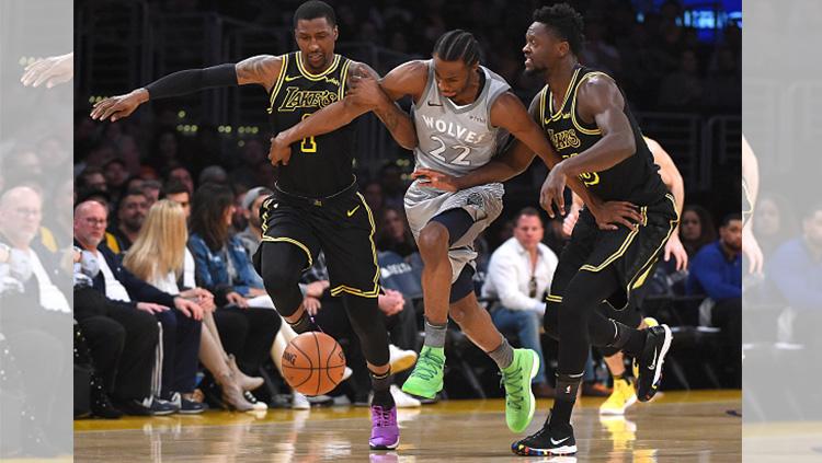 Minnesota Timberwolves vs LA Lakers. - INDOSPORT