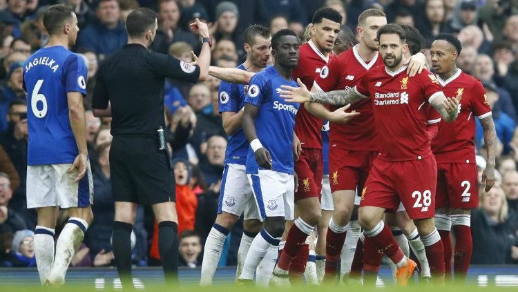 Everton vs Liverpool. - INDOSPORT