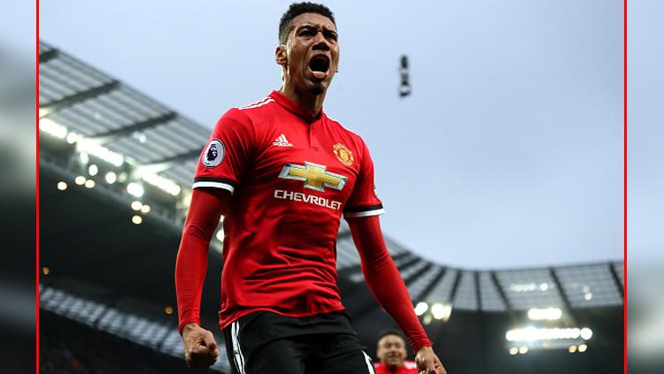 Chris Smalling, bek tengah Man United. Copyright: Getty Image