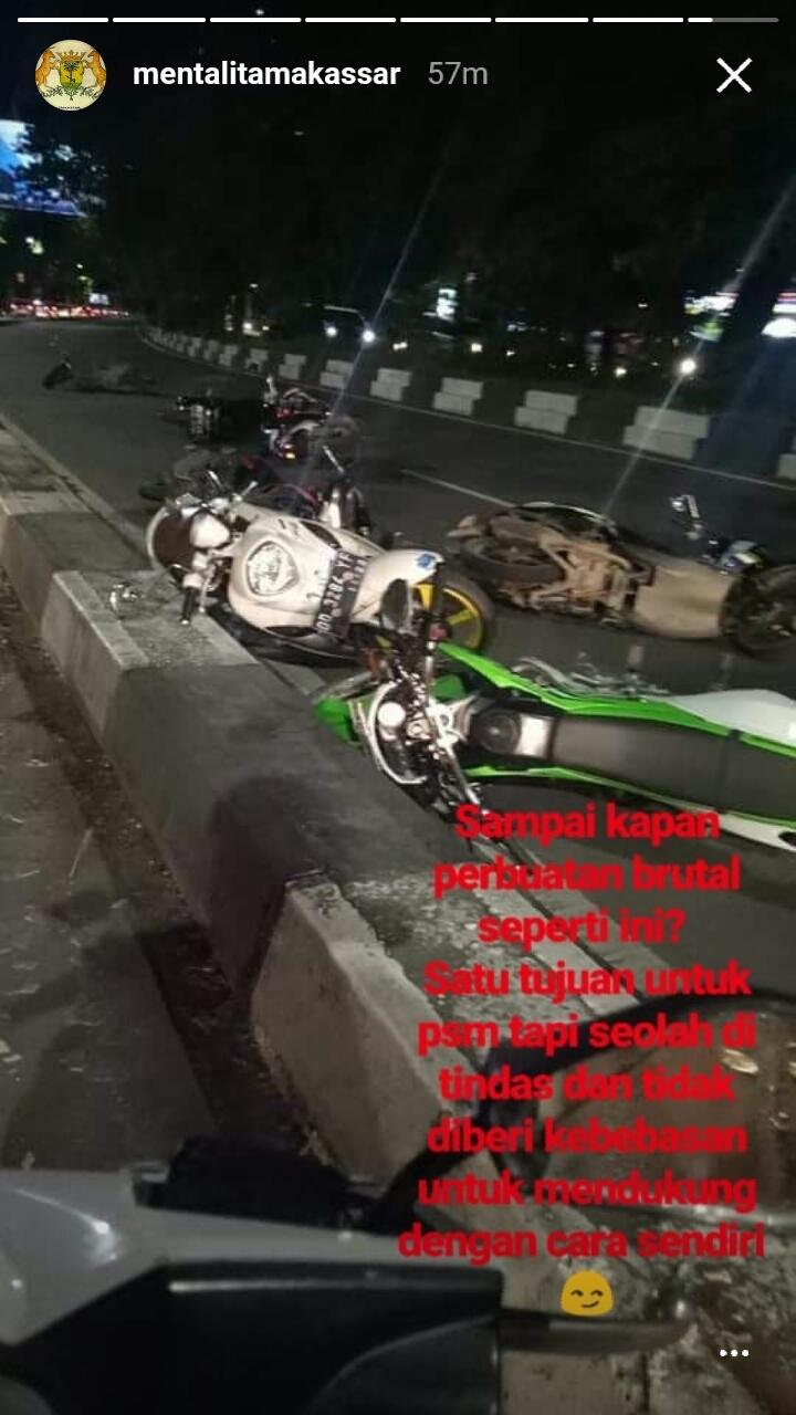 Motor berserakan. Copyright: Istimewa