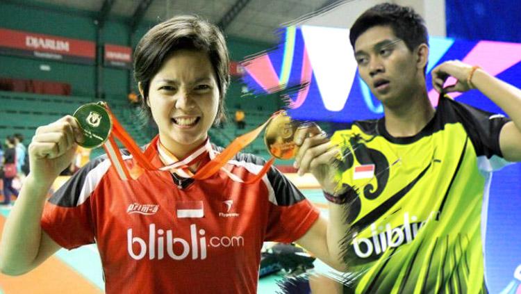 Foto bareng Andritany Ardhiyasa dan Syahrian Abimanyu, atlet bulutangkis Marsheilla Gischa akui fans berat Persija Jakarta di Liga 1 2022-23.