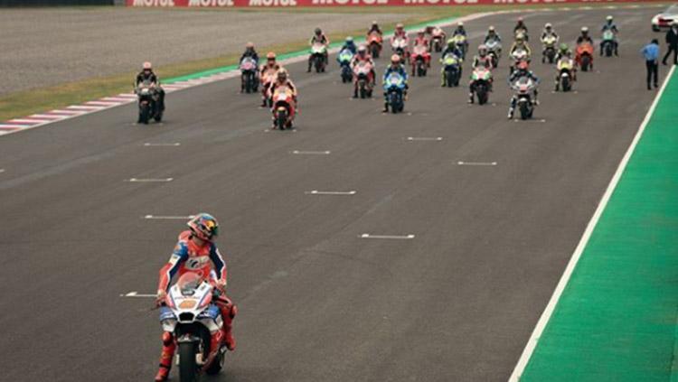 Para pembalap MotoGP start di Argentina.