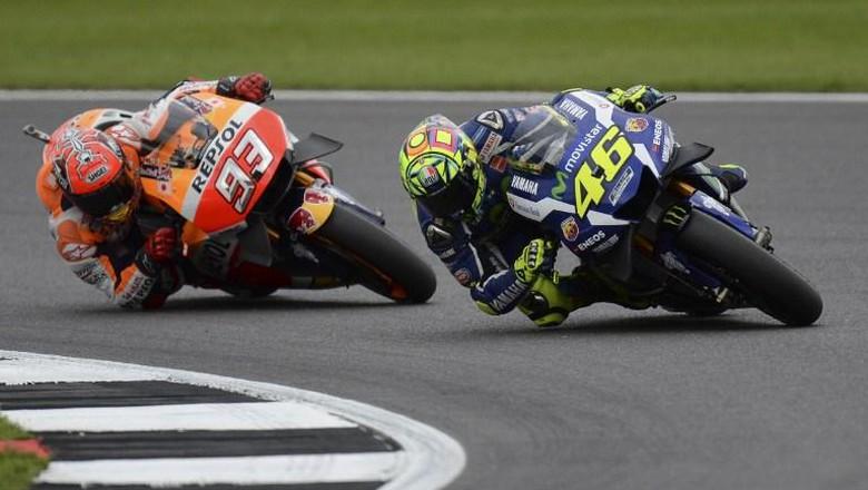 Valentino Rossi dan Marc Marquez Copyright: Getty Images