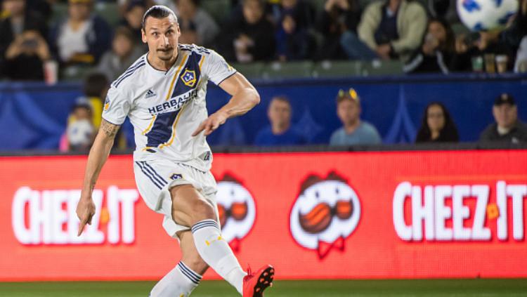 Zlatan Ibrahimovic di laga kedua LA Galaxy.