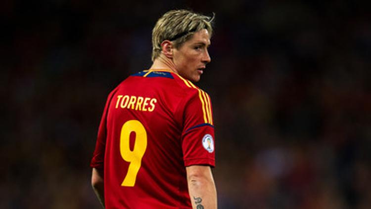 Penyerang timnas Spanyol, Fernando Torres. Copyright: INDOSPORT