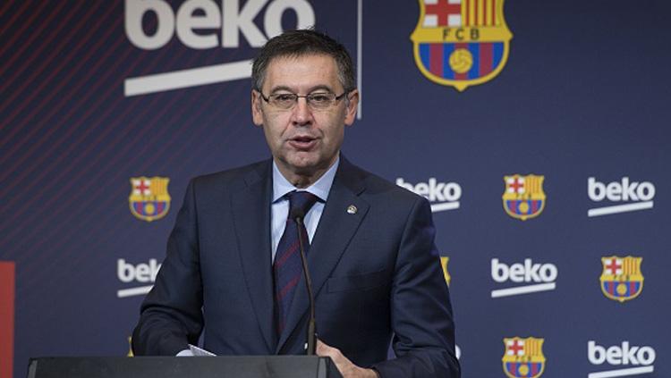 Presiden Barcelona, Josep Maria Bartomeu, menegaskan bahwasanya pihak La Blaugrana tidak akan mengincar Neymar dan Lautaro Martinez saat ini. - INDOSPORT