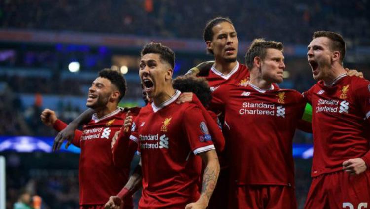 Liverpool berhasil lolos dengan agregat 5-1 atas Manchester City Copyright: Getty Images