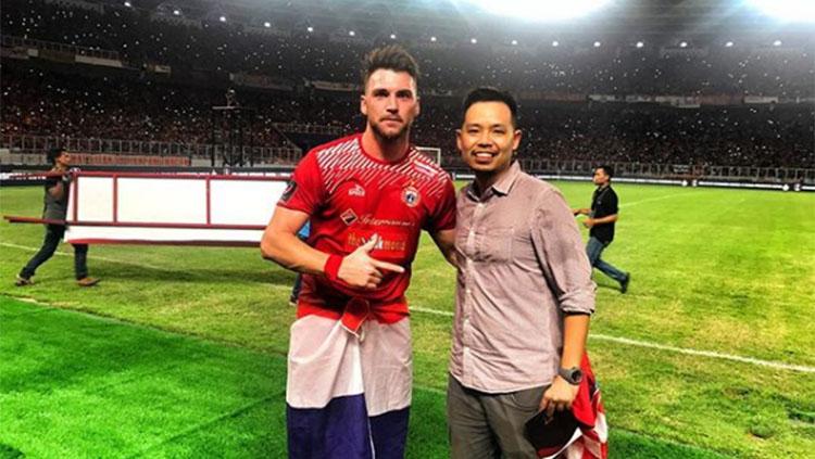 Marko Simic' (kiri) dan Gabriel Budi (kanan)