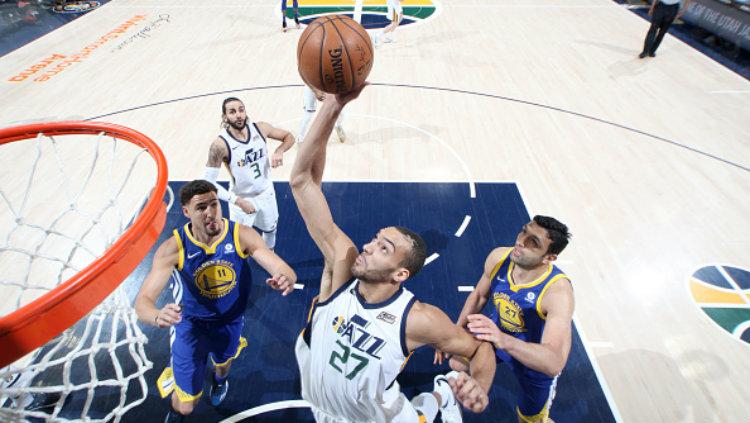 Golden State Warriors vs Utah Jazz. - INDOSPORT