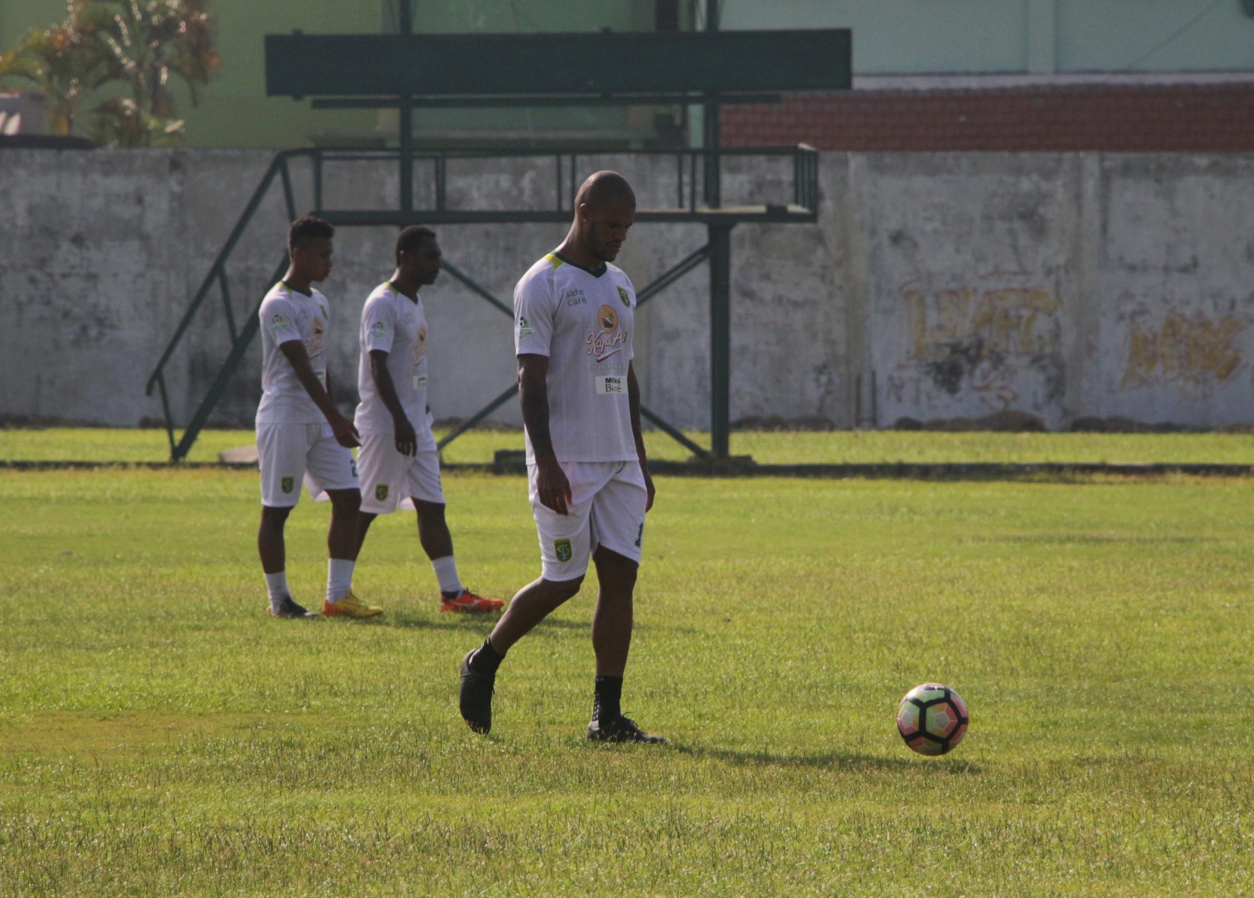 David Da Sillva dalam sesi latihan.