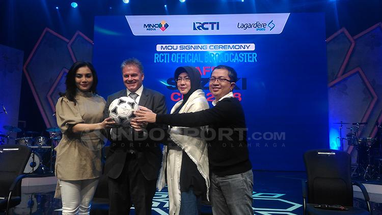 RCTI kembali menyiarkan Piala AFF 2018. Copyright: Zainal Hasan/INDOSPORT