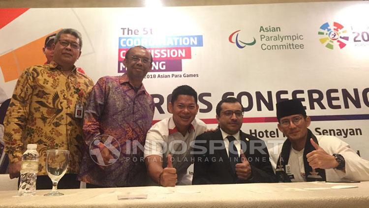 Konferensi pers Asian Para Games 2018. - INDOSPORT