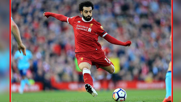 Mohamed Salah, pemain megabintang Liverpool. Copyright: INDOSPORT