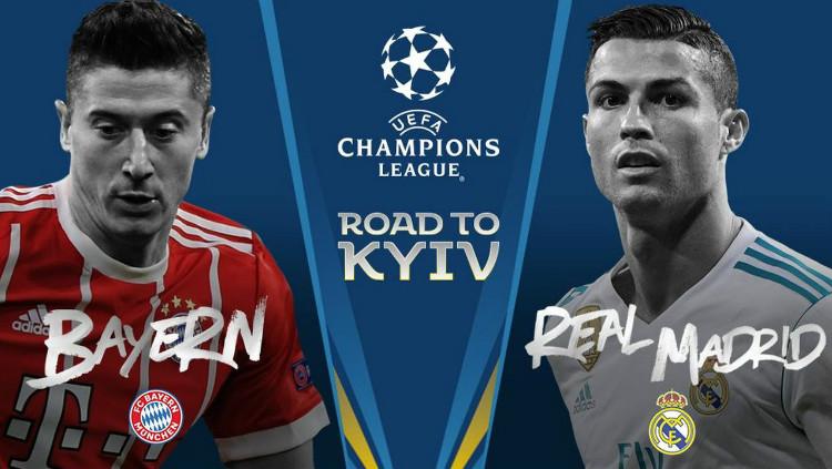 Bayern Munchen vs Real Madrid. - INDOSPORT