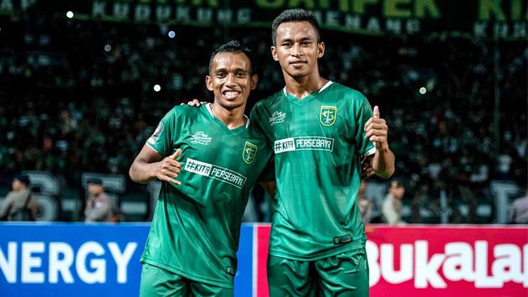 Osvaldo Haay dan Irfan Jaya.